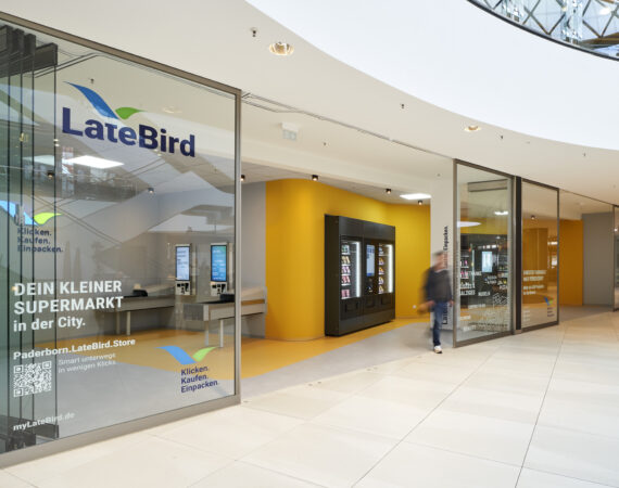 LateBird: Der erste smarte Supermarkt in der Libori Galerie